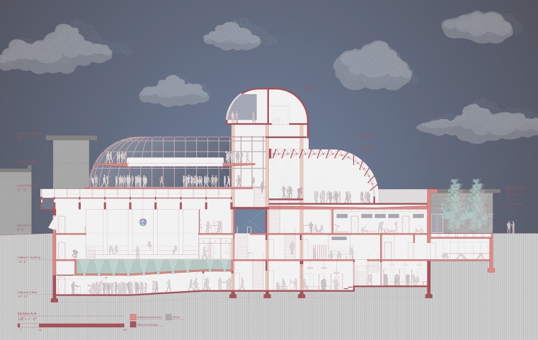 illustration of building