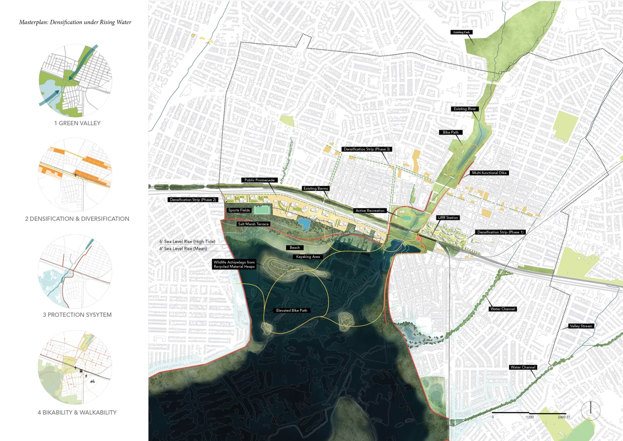 Densification under Rising Water in Valley Stream, Long Island
